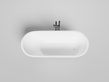 Ванна из искусственного камня Salini ORNELLA 102423MF 170х70 встраиваемая прямоугольная с ножками